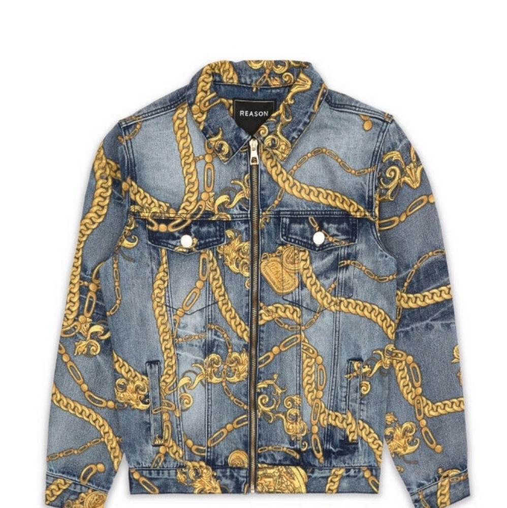 Chain Denim Jacket